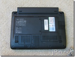 acer aspire one 10 aod150 bottom