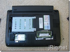 acer aspire one 10 aod150 covers removed