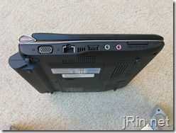 acer aspire one 10 aod150 left side