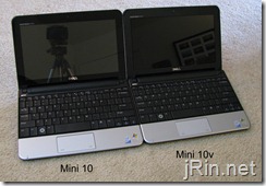 dell mini 10 vs 10v straight on